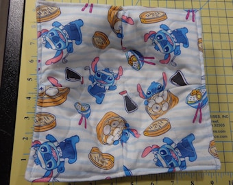 Lilo y Stitch con comida - Cuenco acolchado para microondas