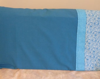 Blue, Blue and a Little More Blue - Standard Pillowcase Pair