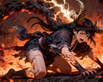 Agony Image. AI Generated.