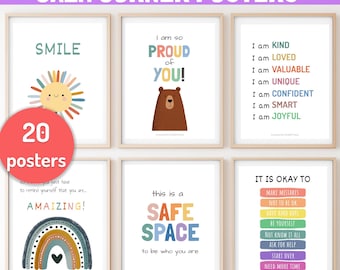 Calm Corner Posters Bundle, Classroom Decor, Emotional Wall Art (Digital Download)