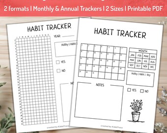 Hobby, Habit Tracker: PRINTABLE Journal Page, PDF Download, Fun Tracker, Daily Activity