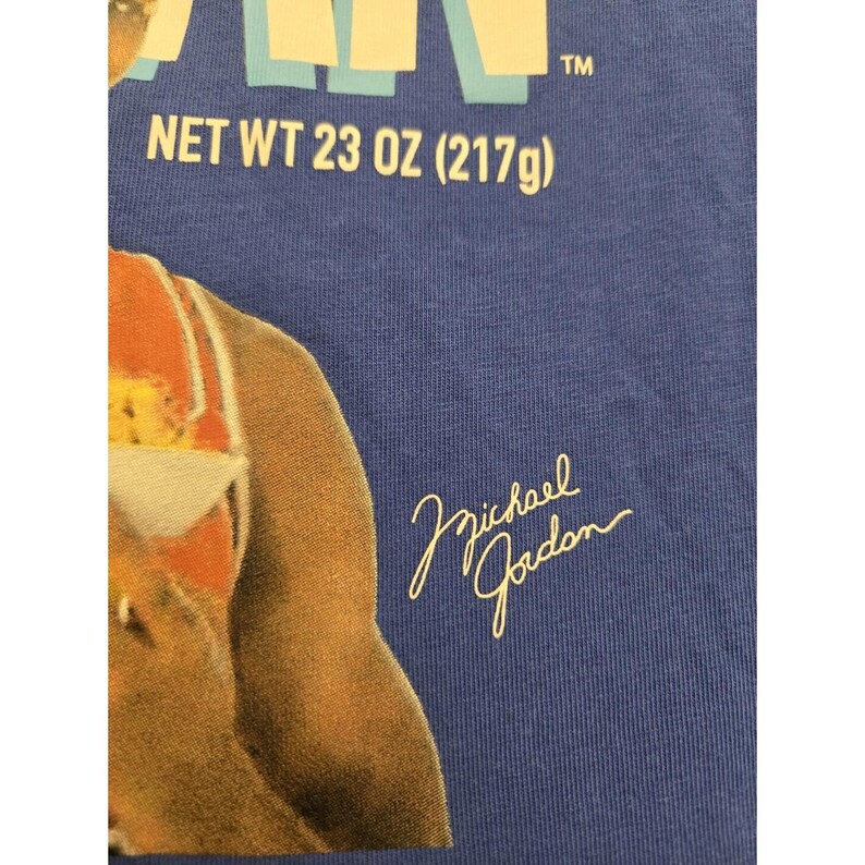 Nike Air Jordan Flight MVP "Cereal" Men's T-Shirt Size S Small Blue 90s immagine 4