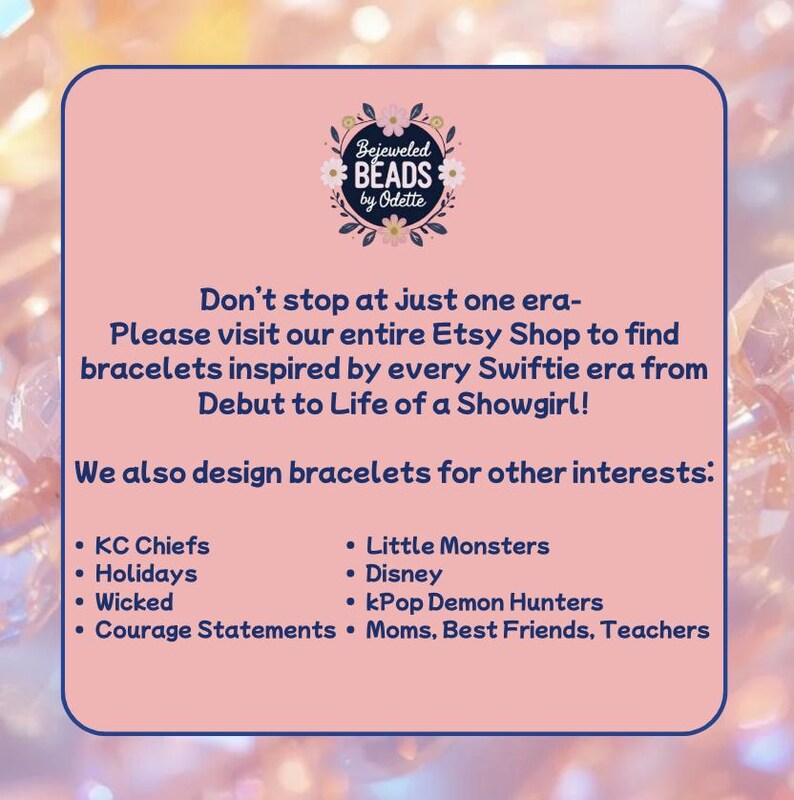 All Reputation Era Friendship Bracelets: Black Beads- All Song Titles for Swifties - Ready For It, Look What You Made Me Do, Something Bad image 11