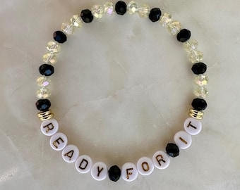 Ready For It Reflektion Ära Armband: Glaskristallperlen und 14K vergoldete Akzente, Freundschaftsarmband für Swifties