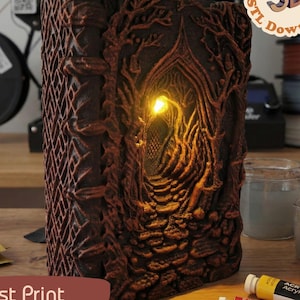 Mystic Forest Gate Book Nook STL | 3D Print File | No Support | Shelf Diaroma (Digital)