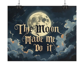 Moon Phase Art Print, Celestial Wall Decor, Boho Home Aesthetic, Gift for Witchy Vibes, Moon Lovers, Unique Poster