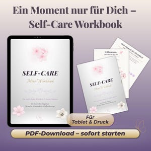 Minicuaderno de autocuidado | Diario digital de mindfulness | Autocuidado y equilibrio | Con guía de usuario y recomendación de impresión | Descarga instantánea