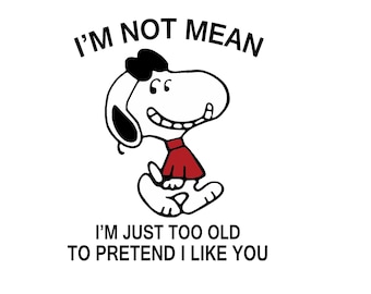 Archivo de corte SVG de perro sarcástico, cita divertida de humor para adultos (descarga digital)