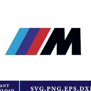 Logotipo de coche SVG / Calcomanía M Power, Cricut, Silhouette (Archivo digital)