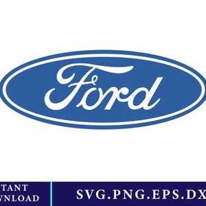 Ford Car Logo Svg,Png,Dxf,Eps Clipart Cut File Instant Download