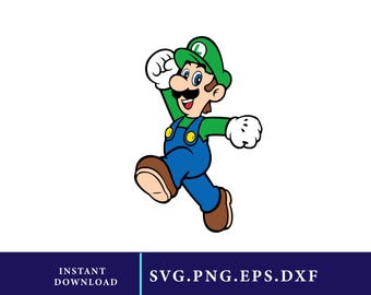 Luigi SVG File for Cricut & Silhouette (Digital Download)