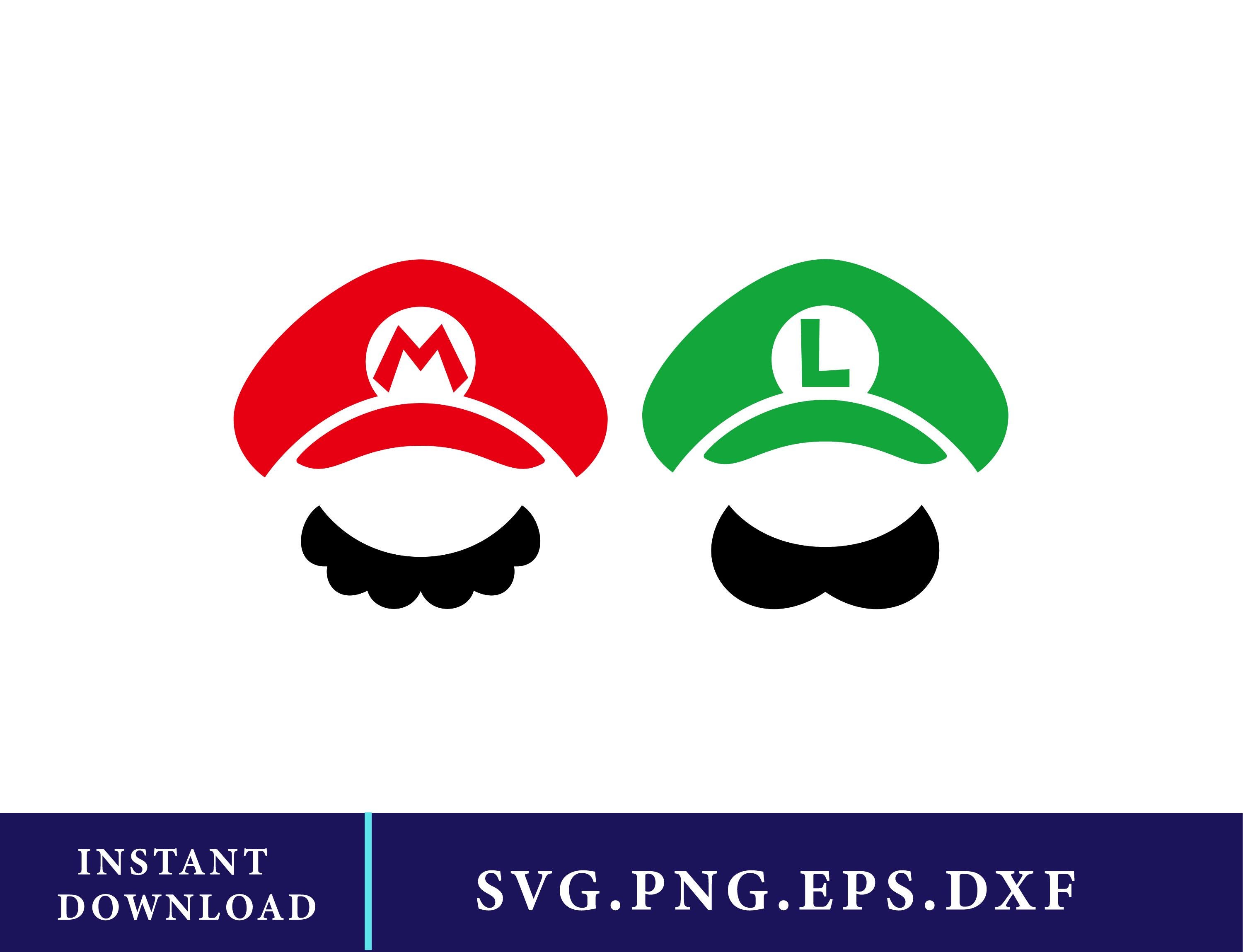 Mario and Luigi Hat - Etsy
