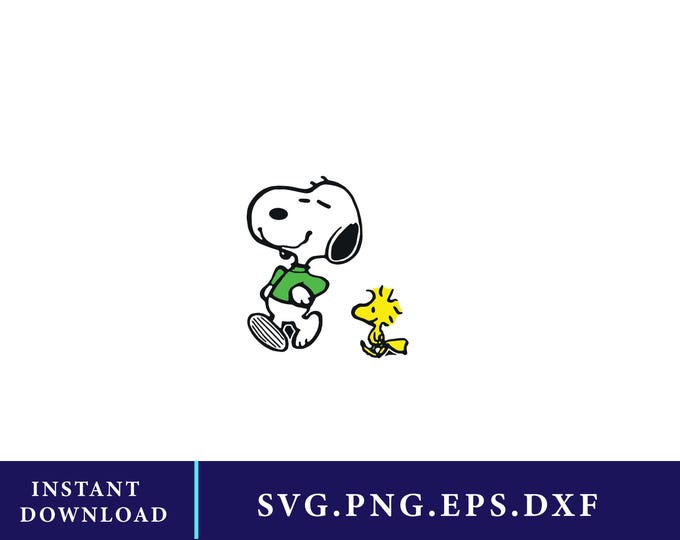 Snoopy Digital Snoopy SVG Bundle: Peanuts Cartoon Clipart, Cricut Cut Files (digital ...