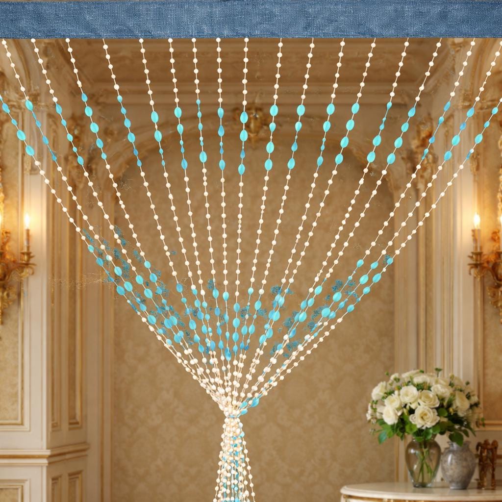 Beaded Curtain 7 Feet ,decorative Door String Curtain for Living