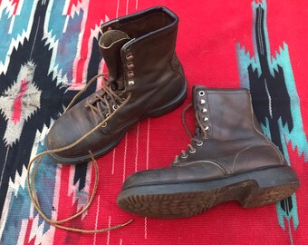 Rare 50s Vintage Blue Band Work Boots Moc Toe Vintage Americana Men/'s 8.5 E