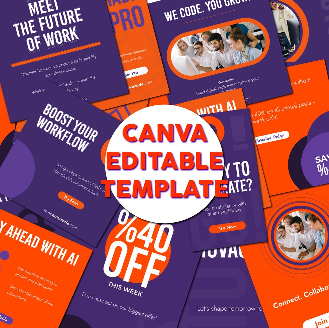 Minimalist Instagram Template | Canva Editable Social Media Pack ...