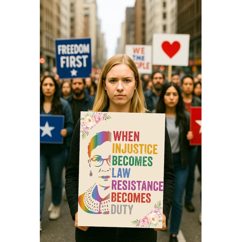 When Injustice Becomes Law Protest Sign, Resistance Becomes Duty ...