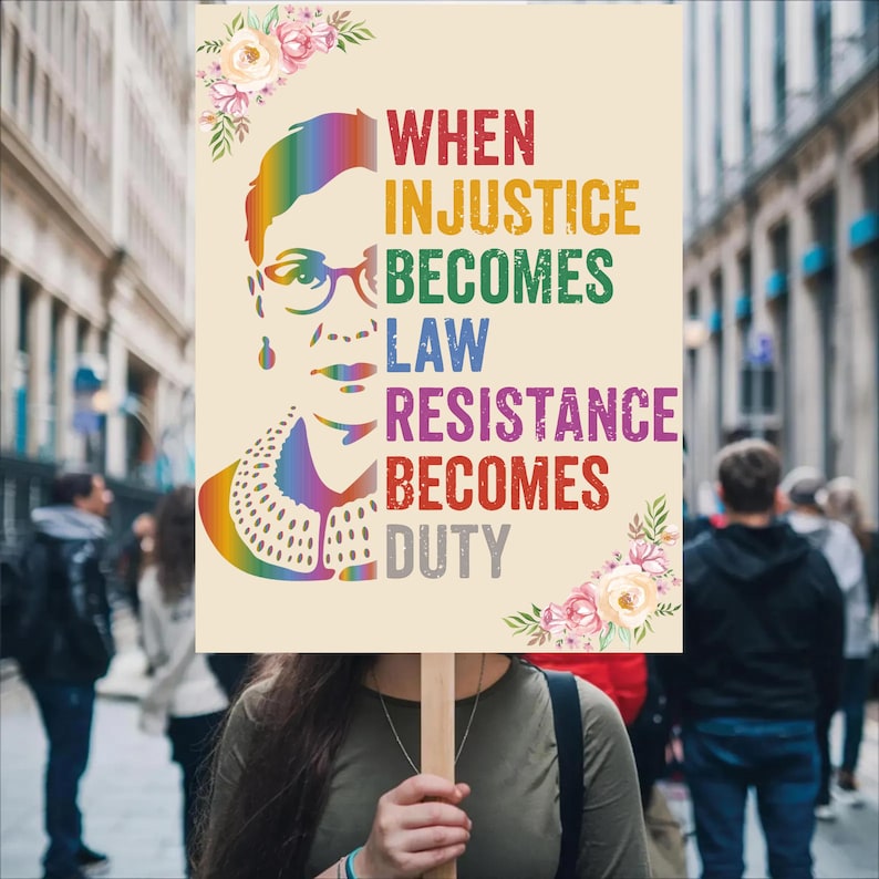 When Injustice Becomes Law Protest Sign, Resistance Becomes Duty ...