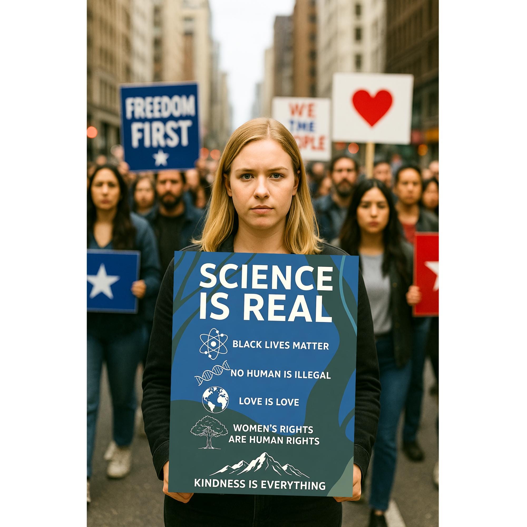 Science Activism Science is Real Protest Poster, Climate Wall Art, Political Activist ...
