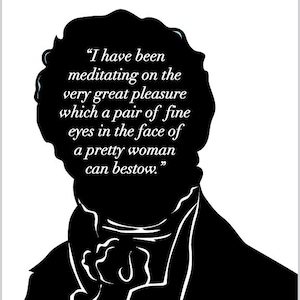 Mr. Darcy Quote, Jane Austen Gift,  Pride and Prejudice Quote, Jane Austen Art Print, Mr. Darcy Wall Hanging, Gift for Mom, Booklovers gift