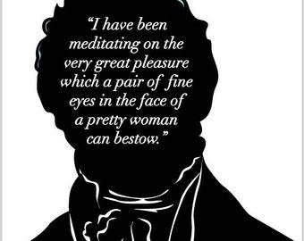 Mr. Darcy Quote, Jane Austen Gift,  Pride and Prejudice Quote, Jane Austen Art Print, Mr. Darcy Wall Hanging, Gift for Mom, Booklovers gift