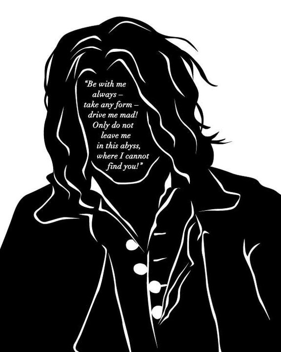 Wuthering Heights Heathcliff Quote Art Print Emily Etsy