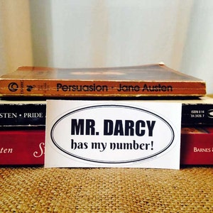 Jane Austen - Sticker - Mr Darcy - Pride and Prejudice - Literary Art - Literature - Bookish - Book Lovers - Literature - LS013