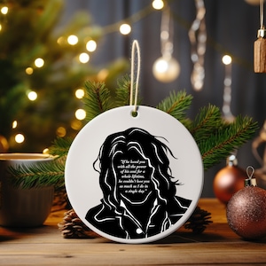 Wuthering Heights Christmas Ornament, Heathcliff Quote, Book Lovers Gift, Emily Bronte Novel, Teachers Gift, Librarian Gift, Bookish Gift