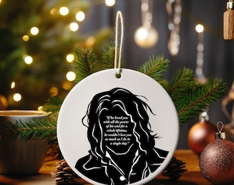 Wuthering Heights Christmas Ornament, Heathcliff Quote, Book Lovers Gift, Emily Bronte Novel, Teachers Gift, Librarian Gift, Bookish Gift
