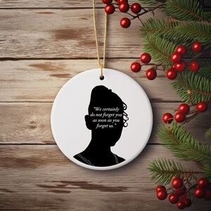 Jane Austen Persuasion Anne Elliot Christmas Ornament, Jane Austen Gifts, Bookish Gift, Booklovers gift, Teachers Gift, Librarian Gift