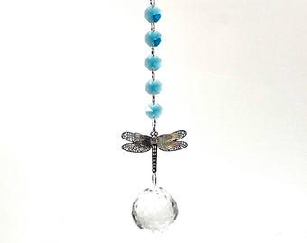 Suncatcher Dragonfly kristallen hangend raamornament in geschenkverpakking