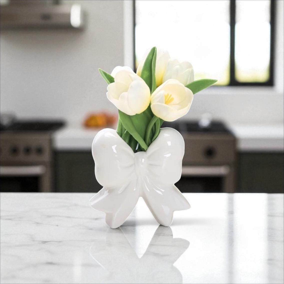 Bow Ceramic Vase - Playful Ribbon Flower Holder - Etsy