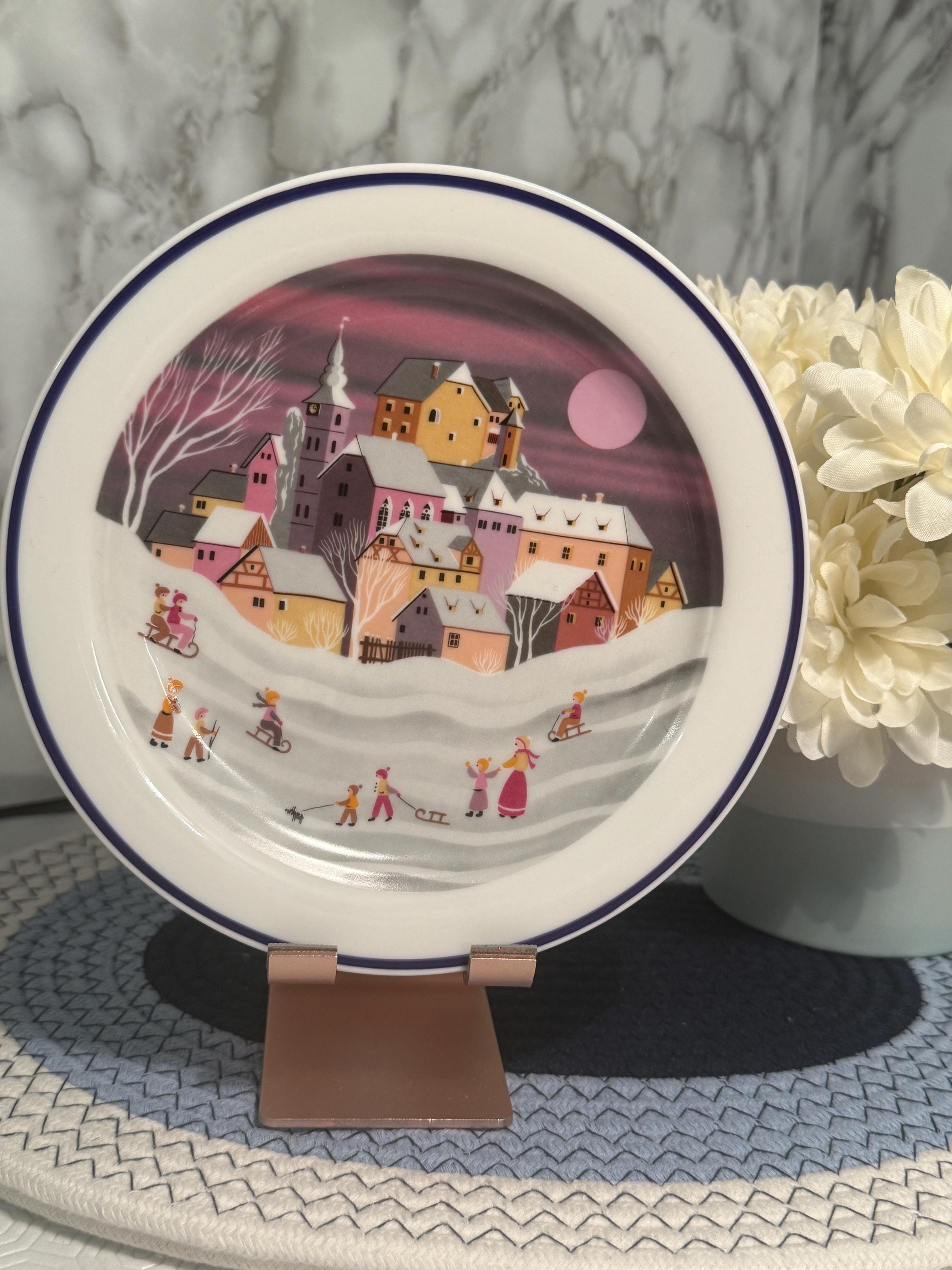 ＫＶドイツ＊ＳＴＷババリア/バイエルン陶器＊鹿狩りキャビネット皿＊約２９．５ｃｍ KVドイツ＊STWババリア/バイエルン陶器＊鹿狩りキャビネット皿