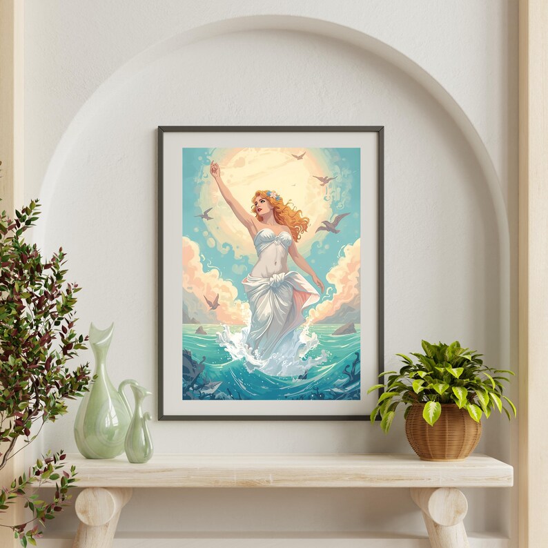 Birth of Venus Art Print | Greek Goddess Aphrodite | Divine Feminine ...