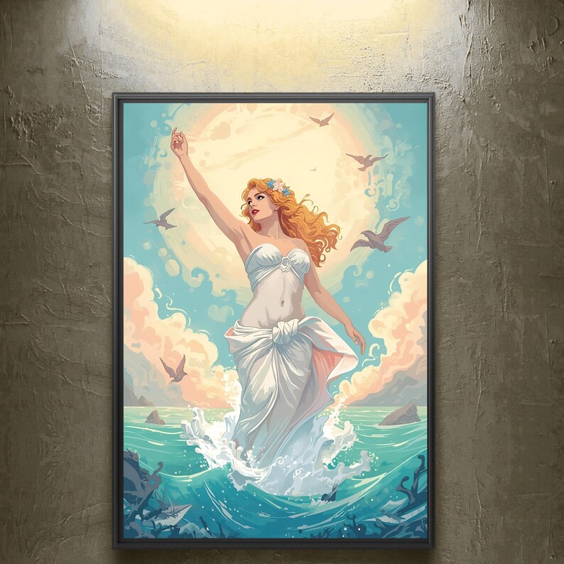 Birth of Venus Art Print | Greek Goddess Aphrodite | Divine Feminine ...