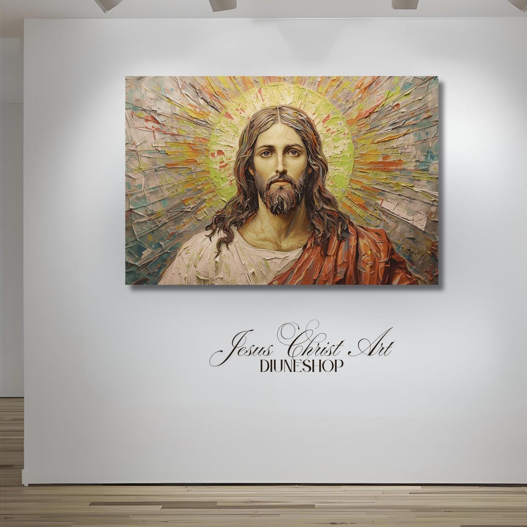 Modern Jesus: Abstract Mosaic Texture (PDF&PNG) - Etsy