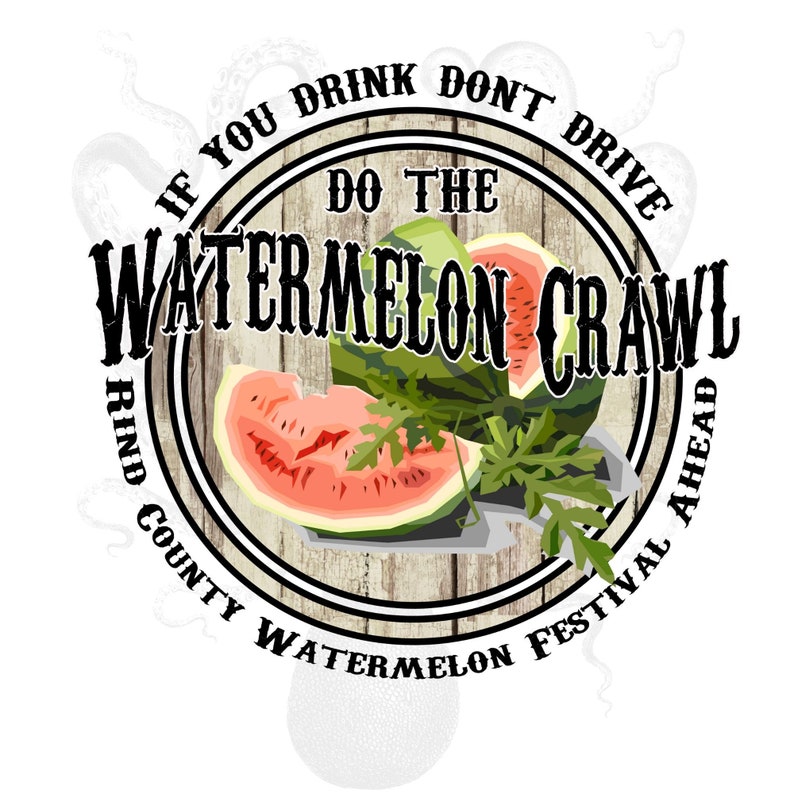 Watermelon Crawl PNG Rind County Watermelon Festival Ahead Etsy