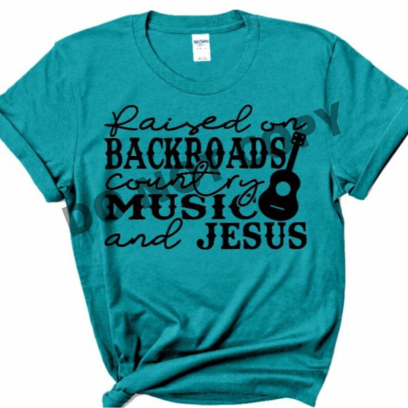 RTS Screen Print Transfer Raised On Backroads Country Music Etsy