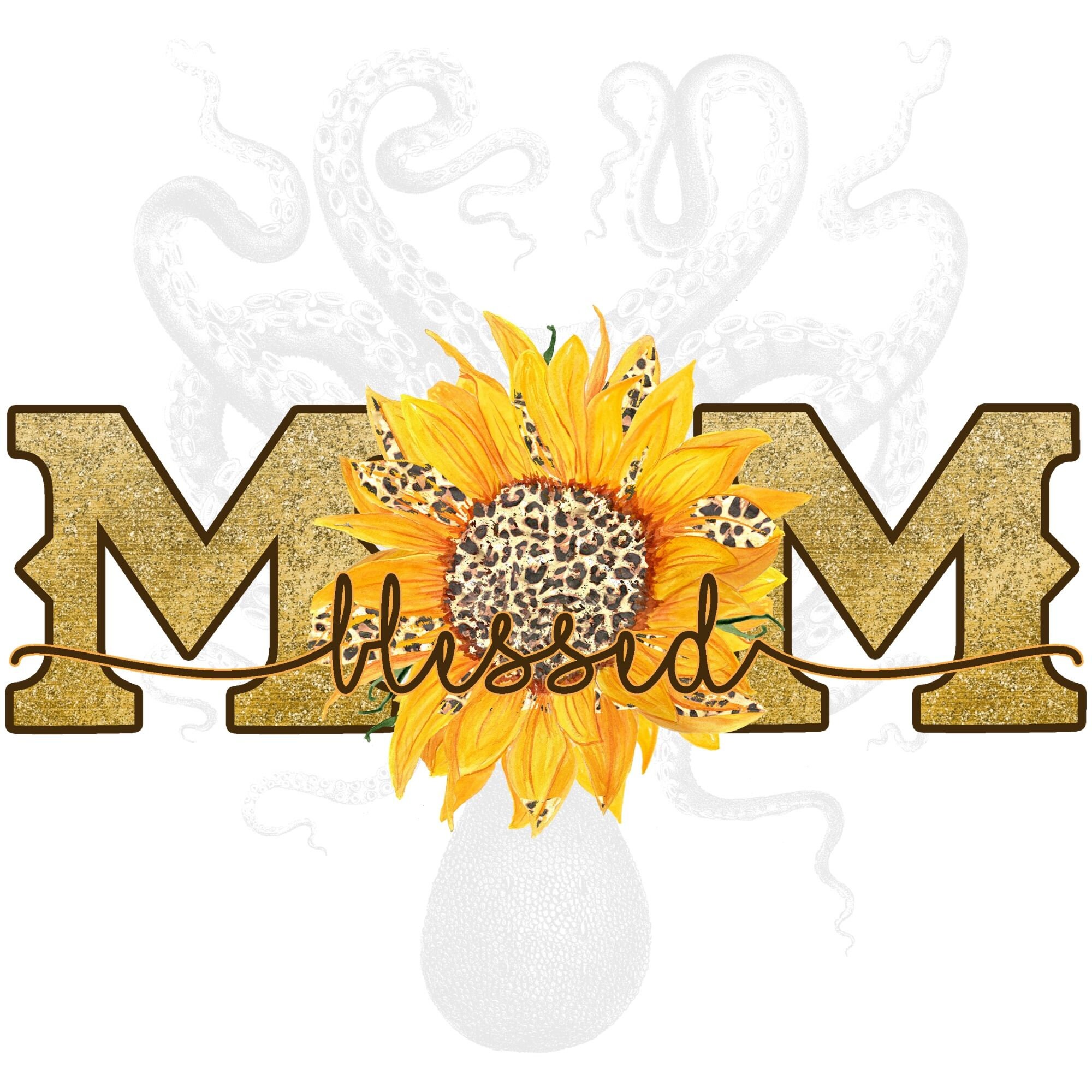 Download Blessed Mom PNG Mother's Day Sunflower Digital Download | Etsy