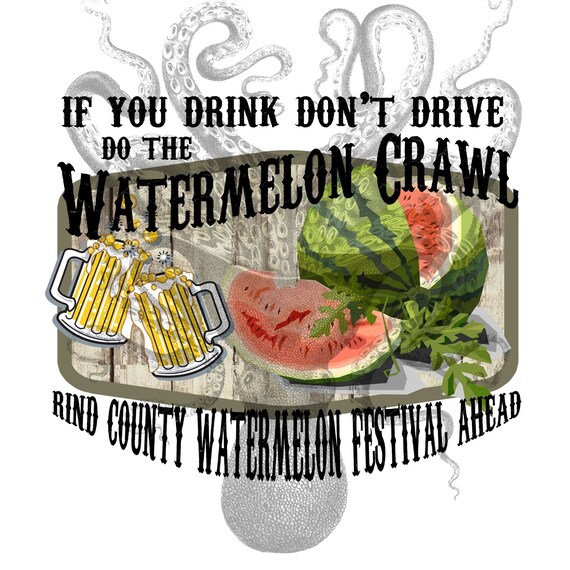 Watermelon Crawl PNG Rind County Watermelon Festival Digital Etsy