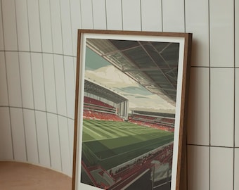 Ashton Gate Stadium Poster - Bristol City Wall Art - Football Stadium Print - Modern Soccer Illustration - Bristol Fan Gift