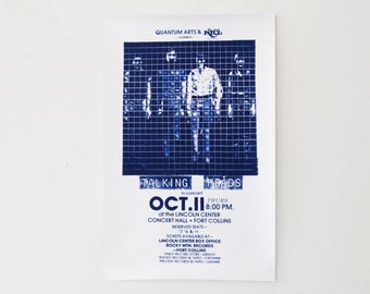 Vintage The Talking Heads 1984 Fort Collins, CO Poster