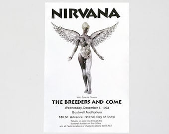 カートコバーン ニルヴァーナ ヴィンテージ ポスター カート・コービン ニルヴァーナ 1998 オリジナル ビンテージ ポスター