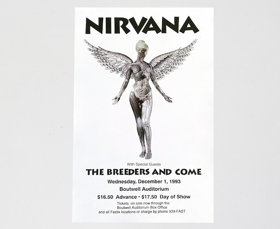 Vintage Nirvana / in Utero / 1993 Tour - Birmingham AL Poster - Etsy