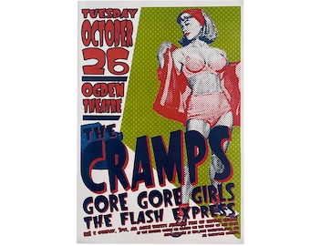 The Cramps Concert Promotional Poster - Live at Club 57 New York