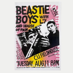 90s デッドストックbeastie boys 大判ポスター Beastie Boys Poster - Etsy