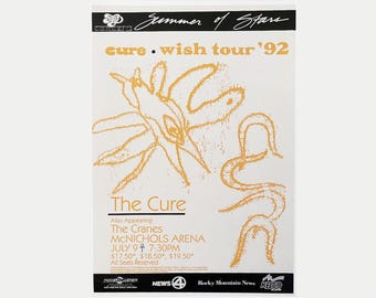 The Cure Tour 1984 - Derived From a Tour Poster for the Cure's 184