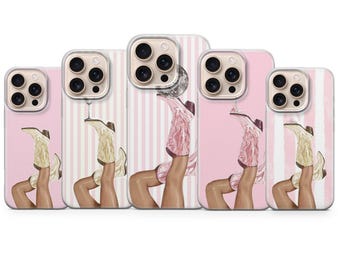 Cowgirl Phone Case Western Rodeo Cover for iPhone 17 Pro Max, 16e, 15, 14, 13 & Samsung S26 Ultra, S25 FE, A57, A56, Pixel 10, 9A