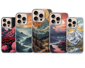 Mountain Phone Case Nature Cover for iPhone 17 Pro Max, iPhone 17 Pro,16e, 15, 14, 12 & Samsung S25 Ultra, S24 FE, A56, Pixel 10 XL and more