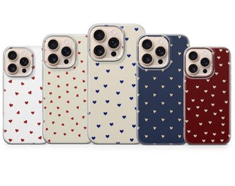 Simple Heart Phone Case Love Cover for iPhone 17 Pro Max, 16e, 15, 14, 13 & Samsung S26 Ultra, S25 FE, A57, A56, Pixel 10, 9A, 8, 7